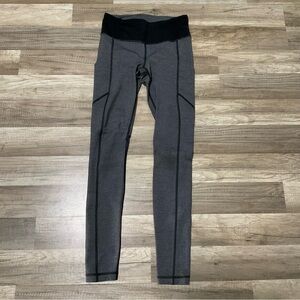 Lululemon Athletica Black and Gray Leggings